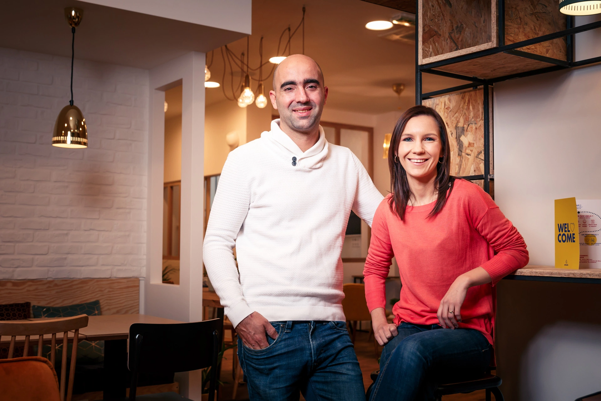 Christèle et Thierry, fondateurs du CoworKing Café