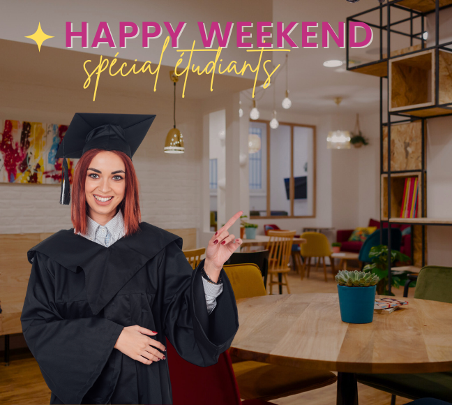 Happy Weekend étudiants au CoworKing Café Strasbourg