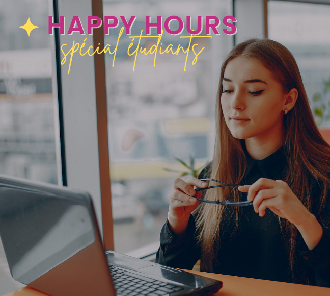 "Happy Hours , 🎓 spécial étudiants" - image happy-hours