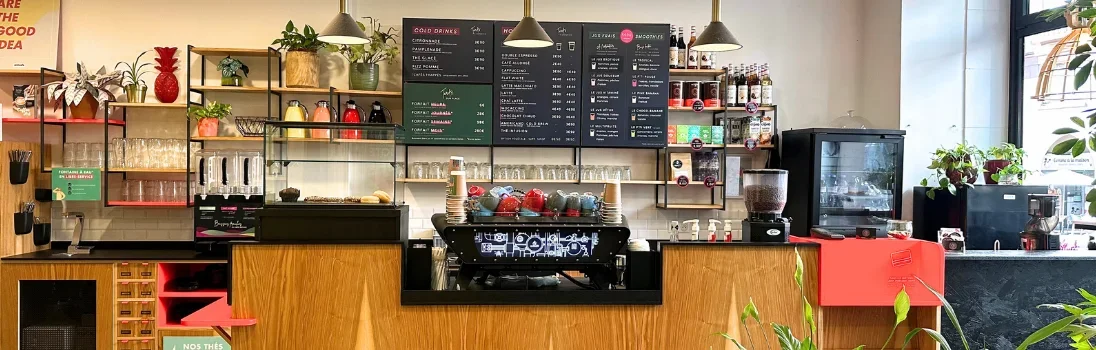 Comptoir Take Away boissons à emporter