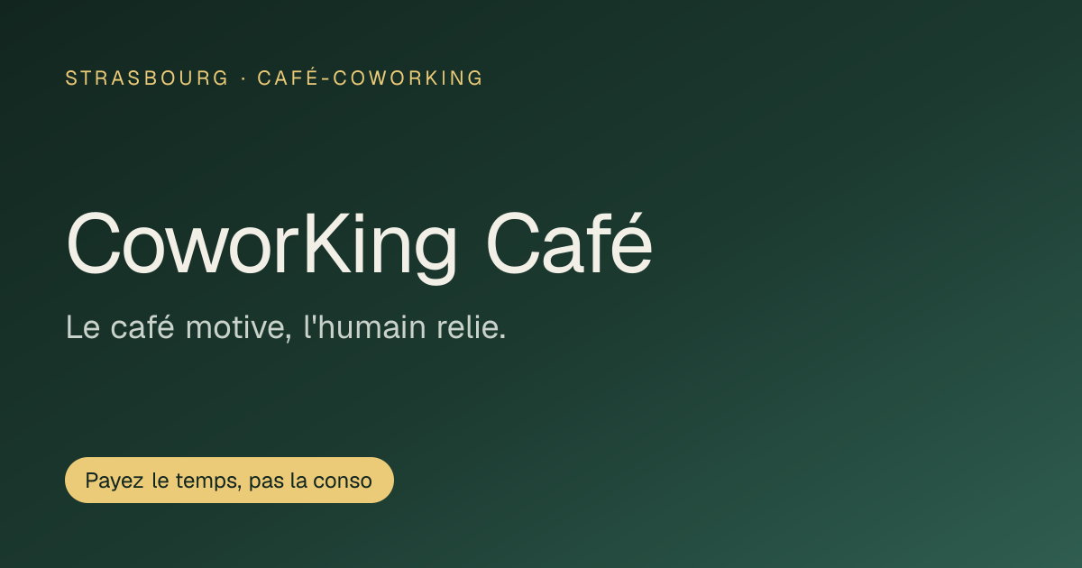 Coworking by anticafé à Strasbourg
